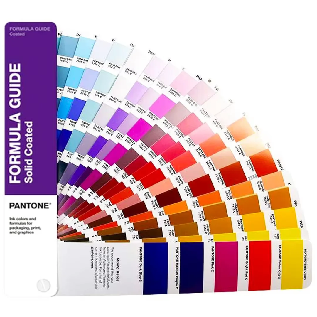 Pantone color guide for custom materials