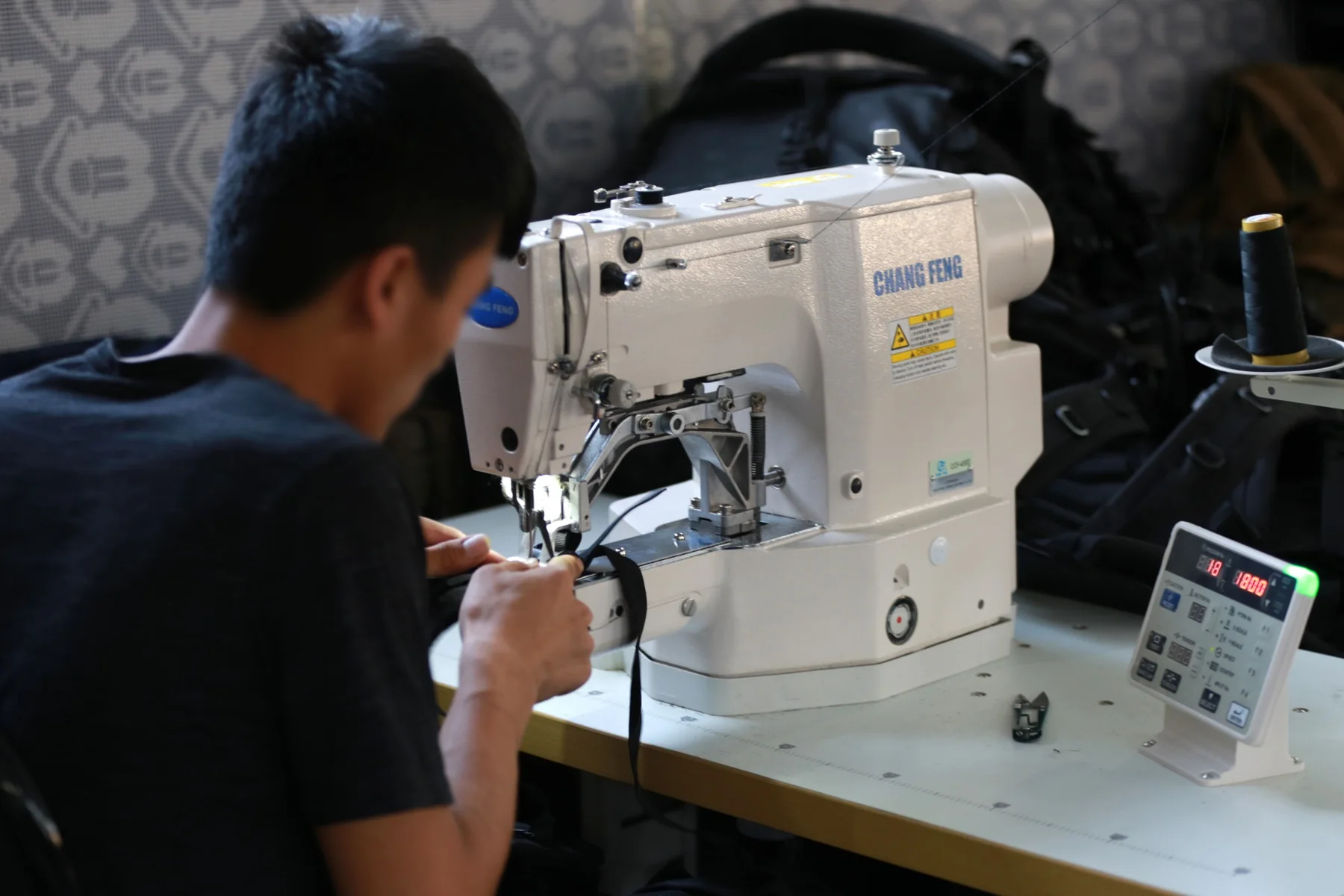 Bag sewing process