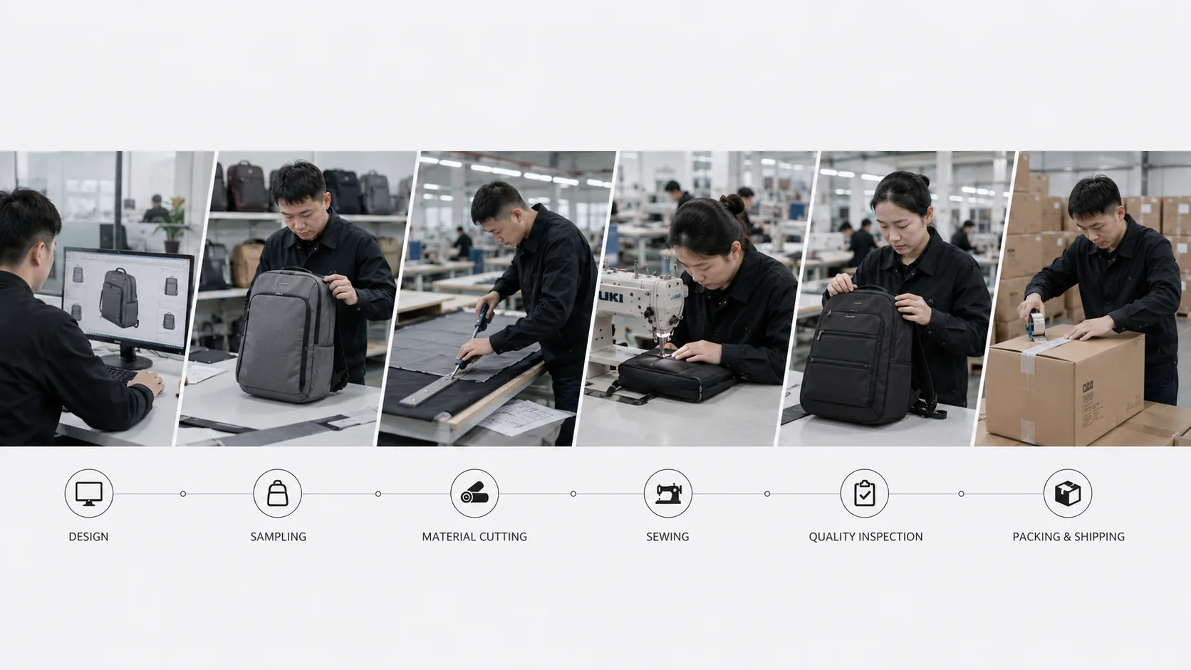 OEM ODM custom waist bag process